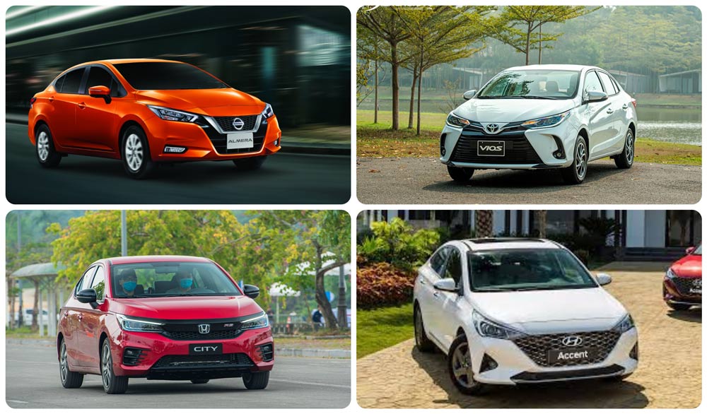 So sánh Nissan Almera 2021 và Vios, City, Accent: Giá lăn bánh xe nào thấp nhất ?